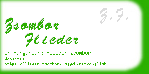 zsombor flieder business card